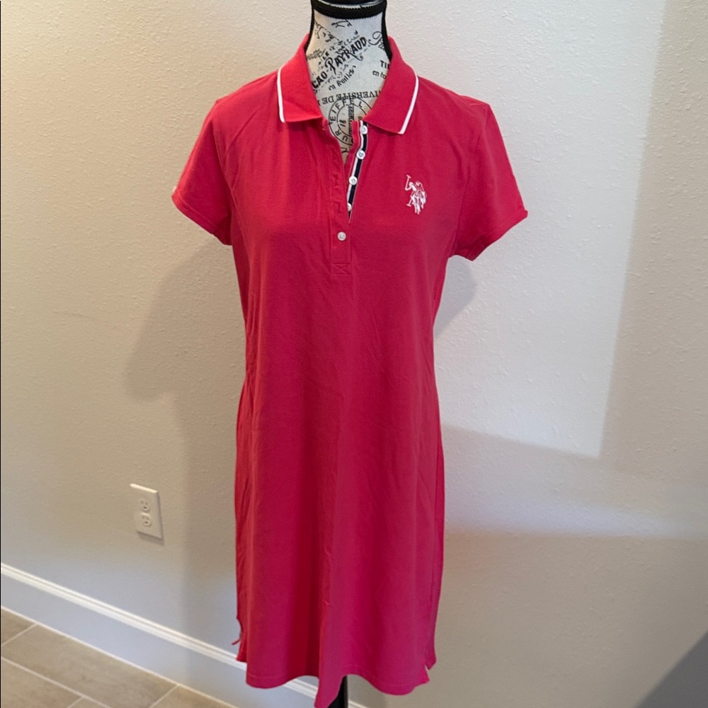 U.S. Polo Assn. Red Polo Shirt with Logo